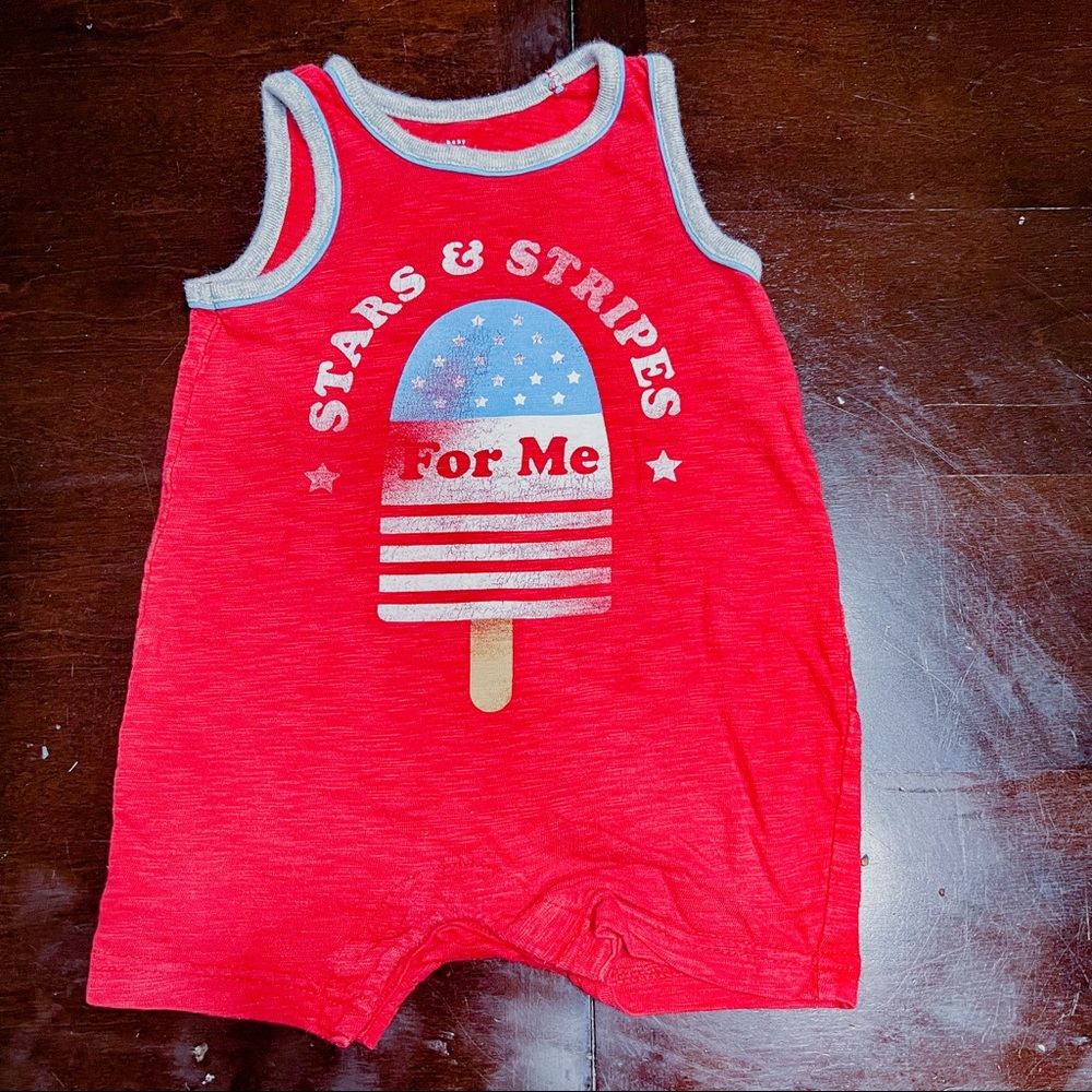 July 4th 🇺🇸 Stars & Stripes Romper
